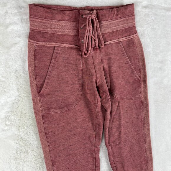 NEW Free People Movement French Terry Bodhi Leggings Pink  SMALL - Picture 3 of 11